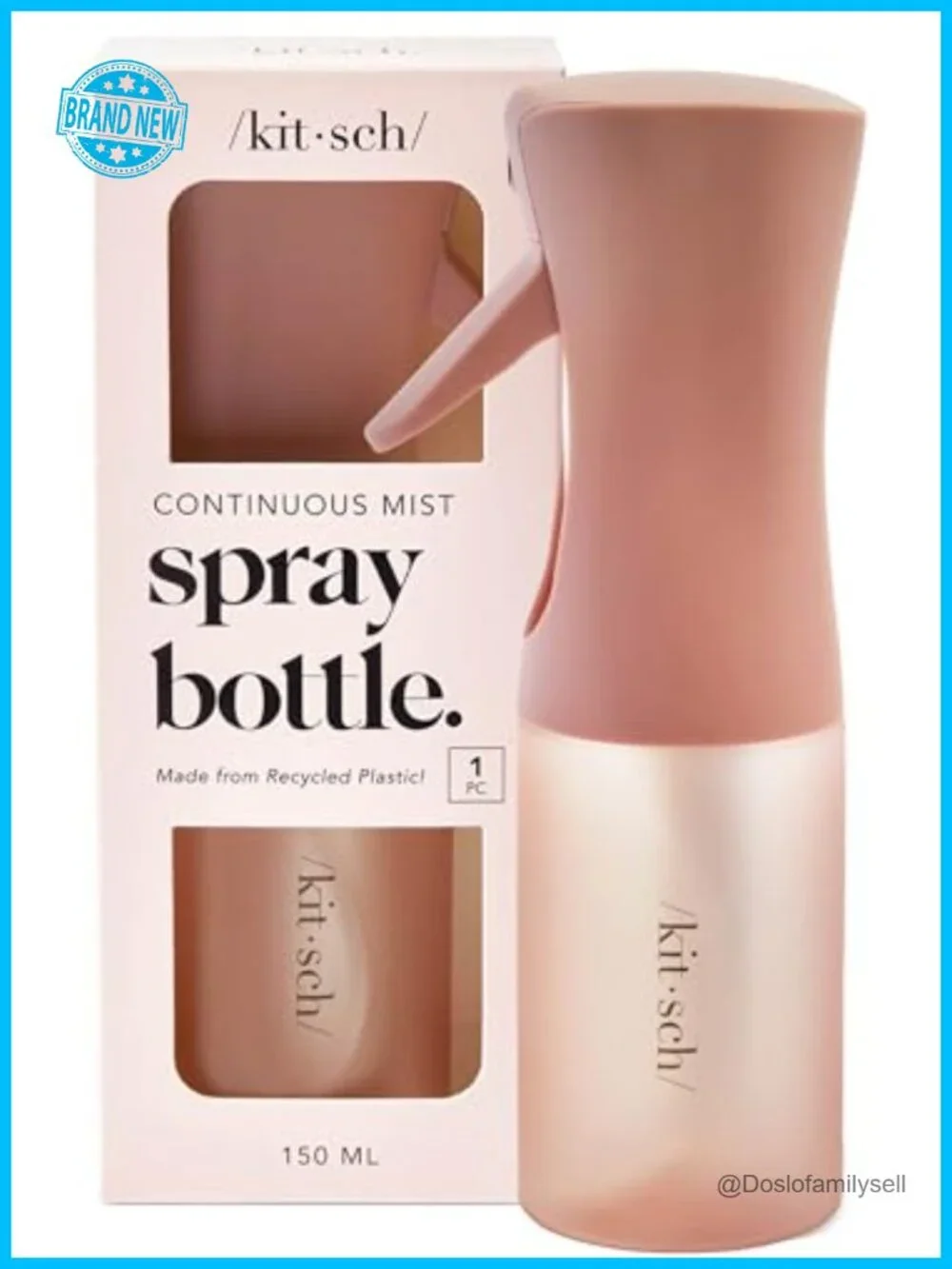 Continuous Spray Bottle Fine Mist Mister Water Spray Bottle for Hair Styling
